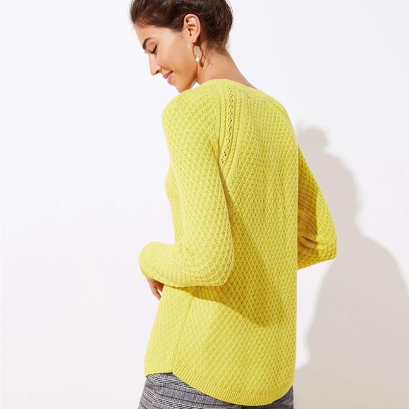 Loft yellow sweater Clearance